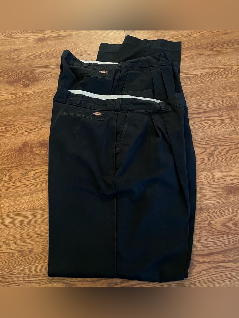 Dickies Pleated Front Loose Fit Pants 42x33 Navy Lot Of 2 Business Office Casual